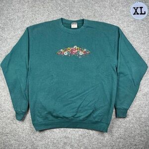 Vintage 90’s Floral Heavyweight Oneita Crewneck Sweatshirt